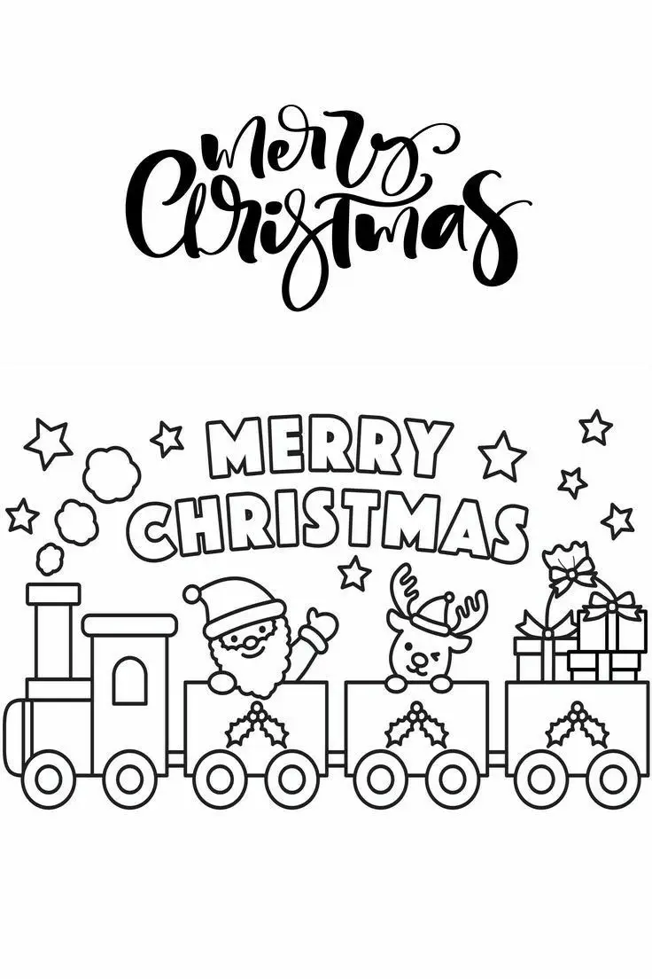 Tranh Tô Màu Giáng Sinh Tạo Dáng Vẻ Ngày Lễ Của Bạn 59