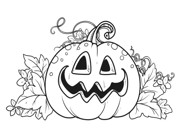 Tranh Tô Màu Halloween Cho Bé: 50 Hình Ảnh Để Tăng Cường Trí Tưởng Tượng 10