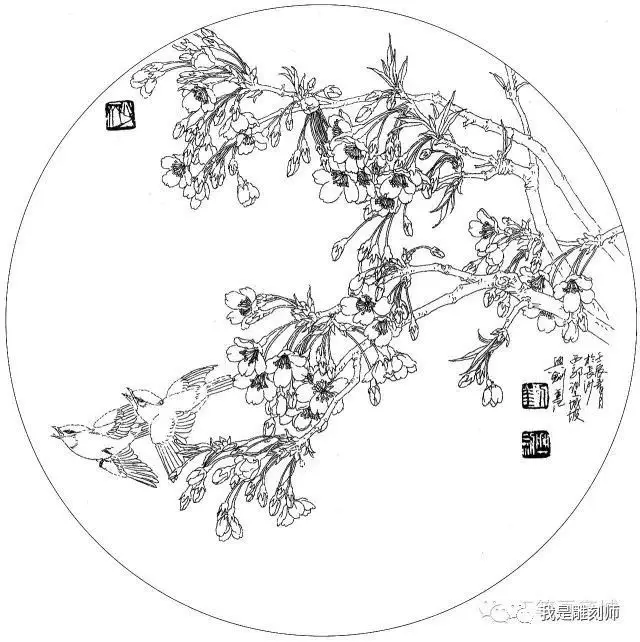 Tranh tô màu hoa đào – Tươi tắn cho ngày Tết 32