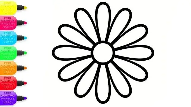 Tranh Tô Màu Hoa Cúc Ngọt Ngào 7