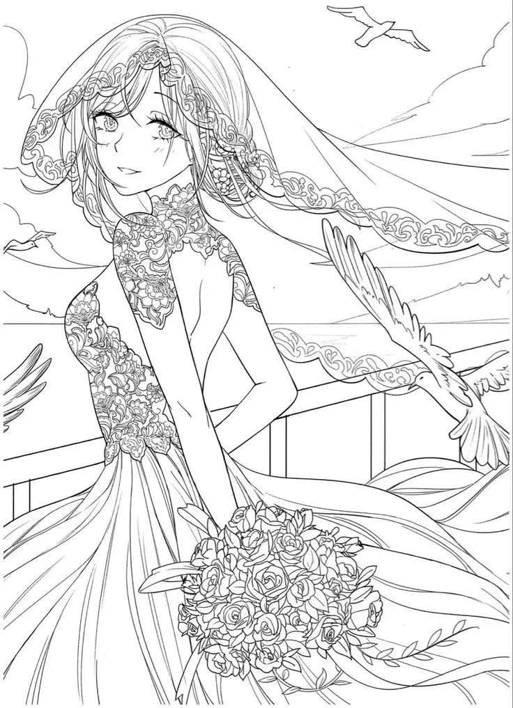 Tranh Tô Màu Hoa Cúc Ngọt Ngào 30