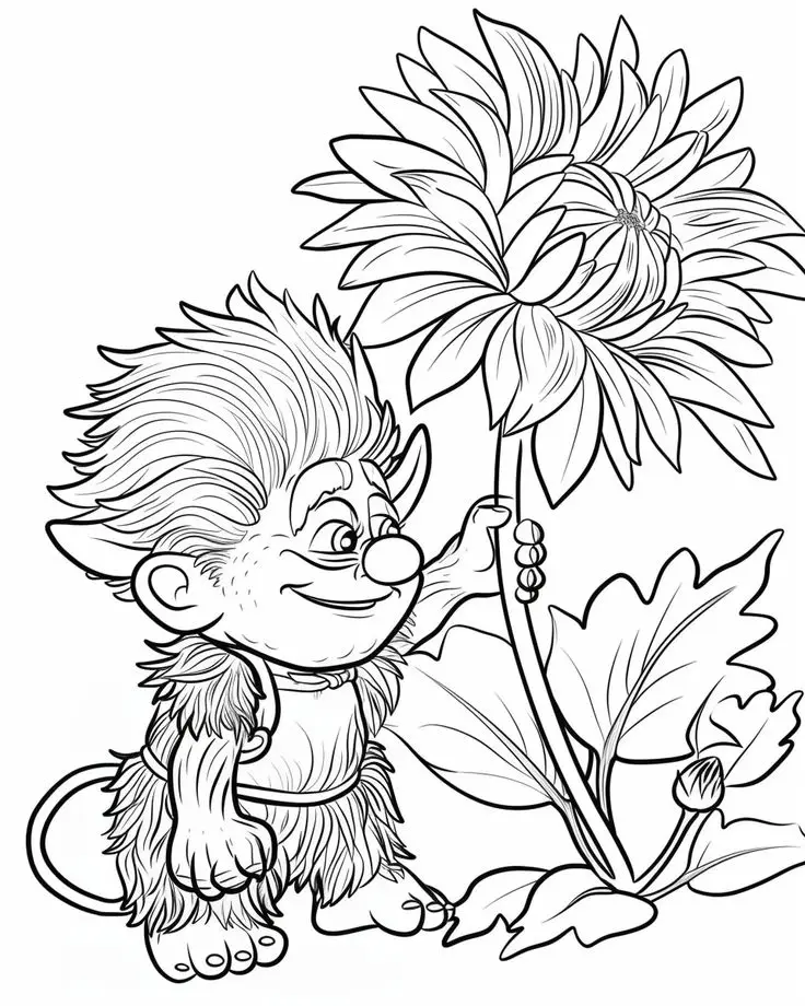 Tranh Tô Màu Hoa Cúc Ngọt Ngào 55