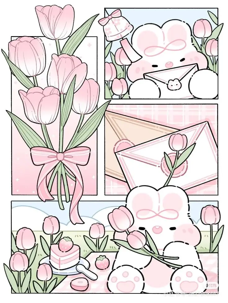 Tranh Tô Màu Hoa Tulip - Những Bông Hoa Rực Rỡ 2