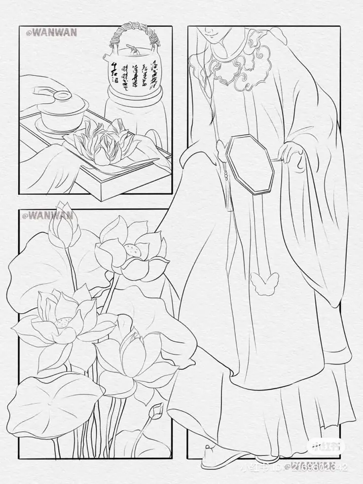 Tranh Tô Màu Hoa Tulip - Những Bông Hoa Rực Rỡ 3