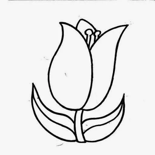 Tranh Tô Màu Hoa Tulip - Những Bông Hoa Rực Rỡ 19