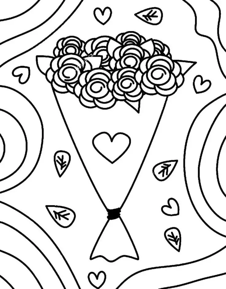 Tranh Tô Màu Hoa Tulip - Những Bông Hoa Rực Rỡ 26