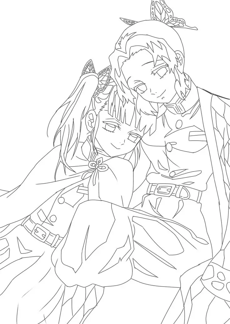 Tranh Tô Màu Kimetsu Yaiba - Hình Ảnh Anime Đẹp 14