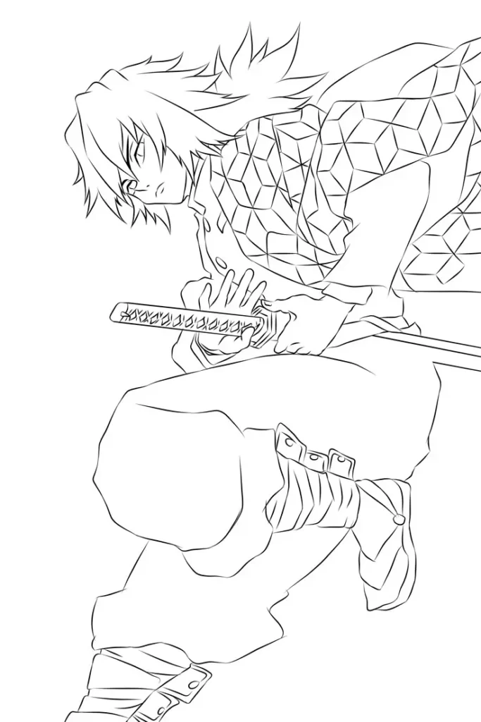 Tranh Tô Màu Kimetsu Yaiba - Hình Ảnh Anime Đẹp 44