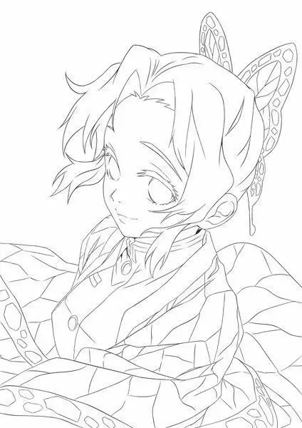 Tranh Tô Màu Kimetsu Yaiba - Hình Ảnh Anime Đẹp 53