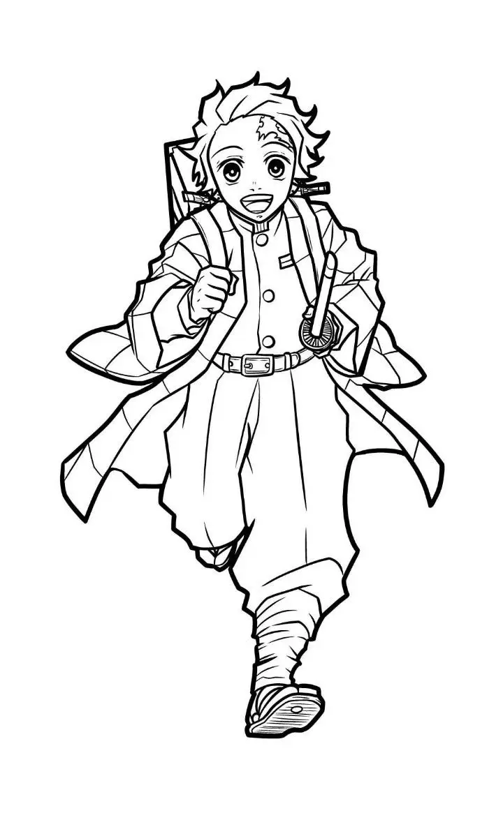 Tranh Tô Màu Kimetsu Yaiba - Hình Ảnh Anime Đẹp 54