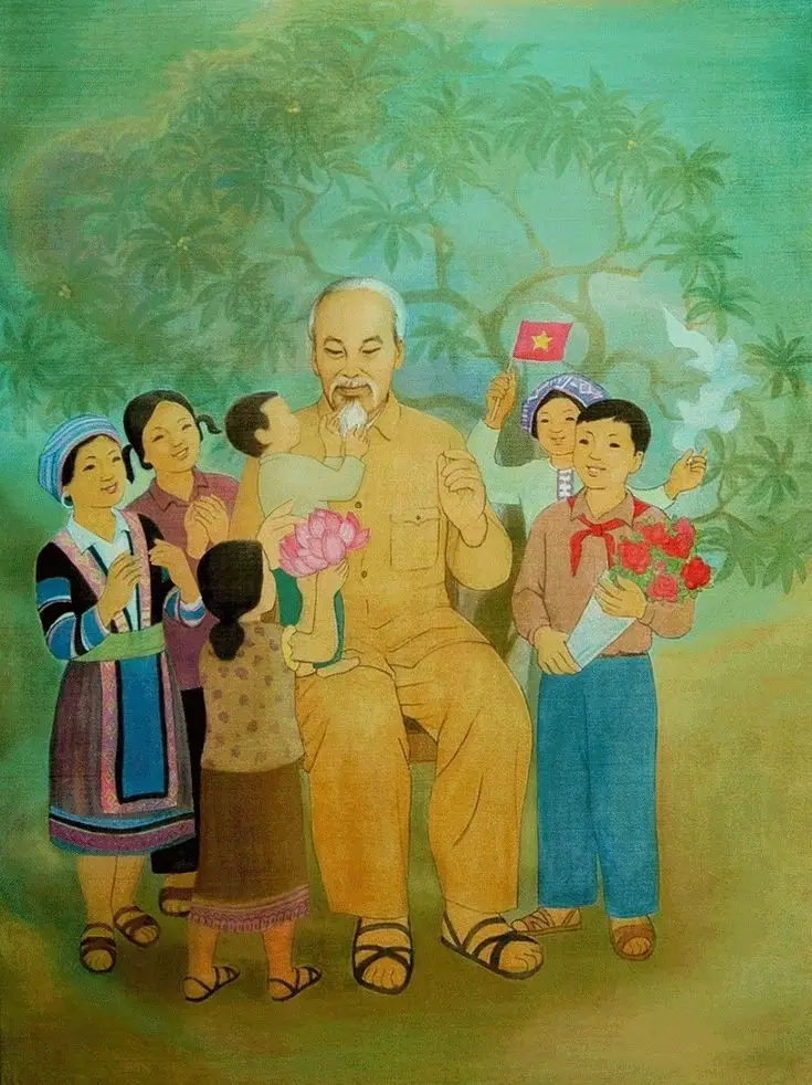 Tranh Tô Màu Lăng Bác Hồ - Ký Ức Lịch Sử Qua Những Bức Tranh 47
