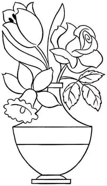 Tranh Tô Màu Lọ Hoa: Khơi Dậy Tính Sáng Tạo Với 100 Hình Ảnh 3