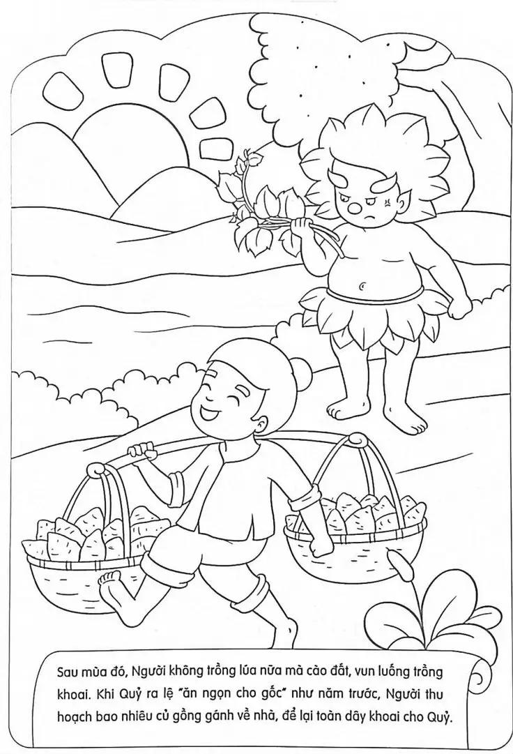 Tranh tô màu mâm ngũ quả ngày Tết: Giới thiệu văn hóa truyền thống 54