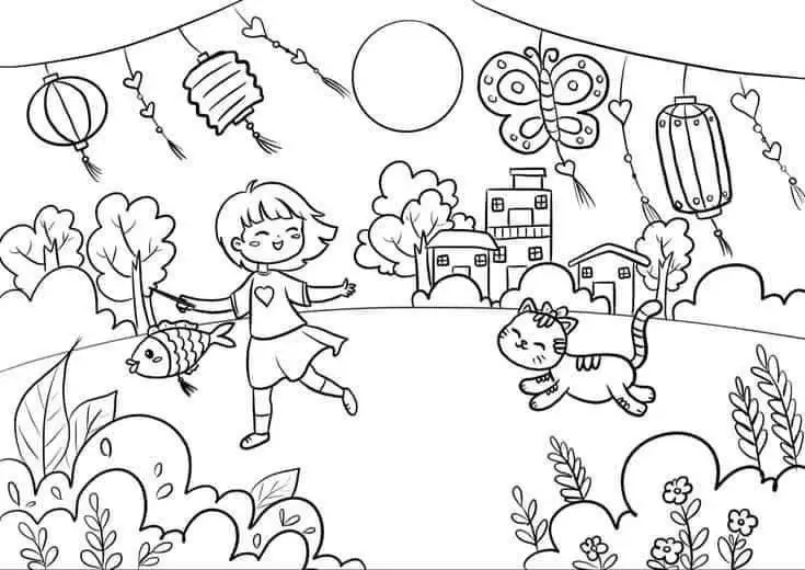 Tranh tô màu mâm ngũ quả ngày Tết: Giới thiệu văn hóa truyền thống 55