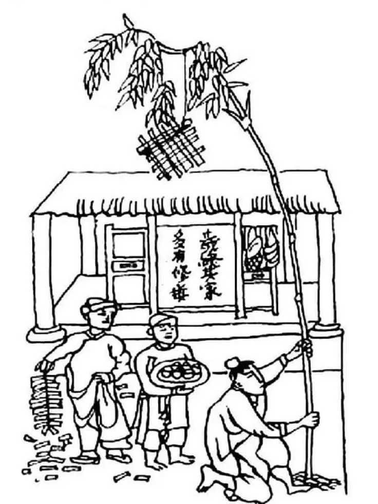 Tranh tô màu mâm ngũ quả ngày Tết: Giới thiệu văn hóa truyền thống 59