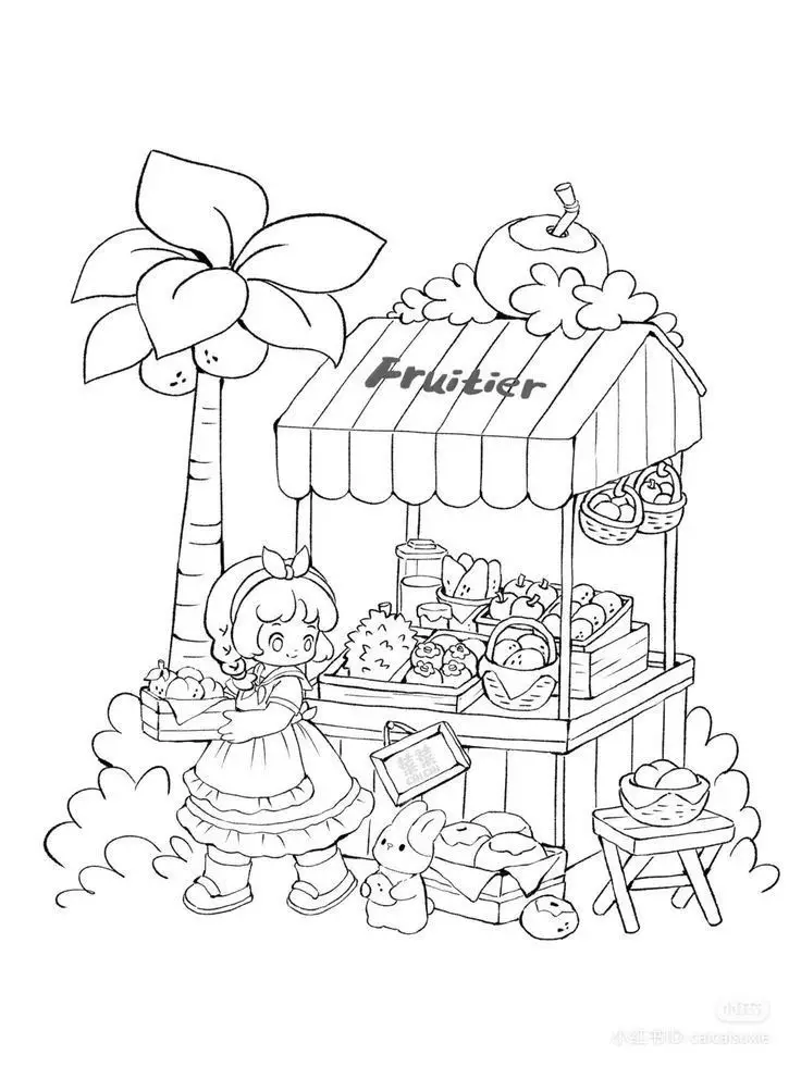 Tranh tô màu mâm ngũ quả ngày Tết: Giới thiệu văn hóa truyền thống 71