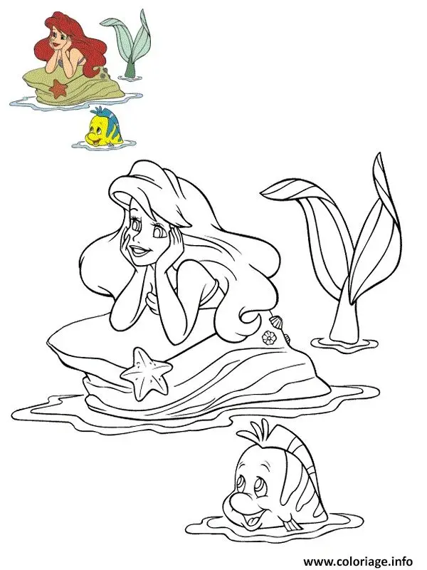 Tranh Tô Màu Nàng Tiên Cá Dành Cho Trẻ Em 29