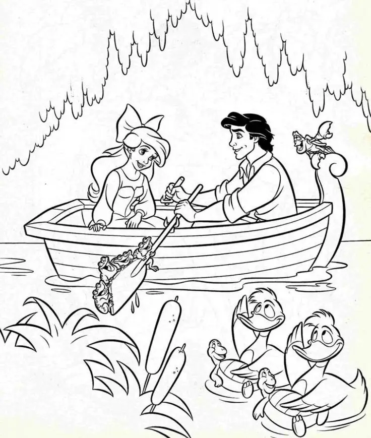 Tranh Tô Màu Nàng Tiên Cá Dành Cho Trẻ Em 34