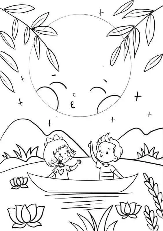 Tranh Tô Màu Ngày Tết Nguyên Đán Cho Bé - Hình Ảnh Vui Tươi 72