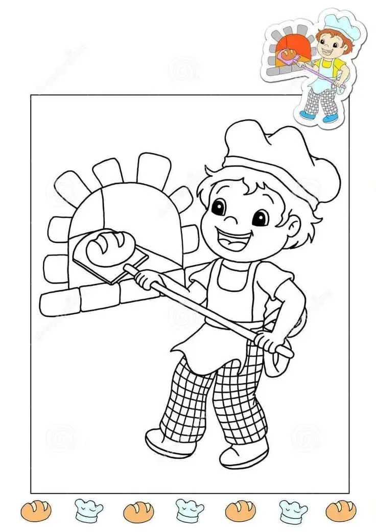 Tranh Tô Màu Nghề Nghiệp - Khám Phá Các Công Việc Hằng Ngày 14