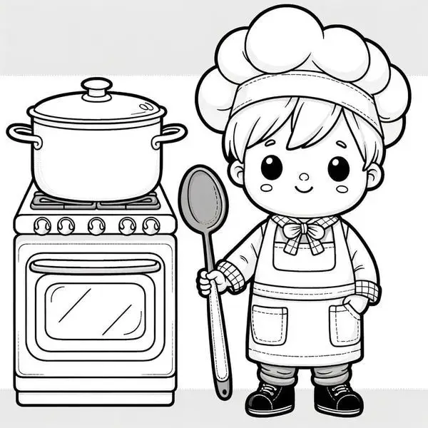 Tranh Tô Màu Nghề Nghiệp - Khám Phá Các Công Việc Hằng Ngày 23