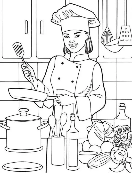 Tranh Tô Màu Nghề Nghiệp - Khám Phá Các Công Việc Hằng Ngày 64