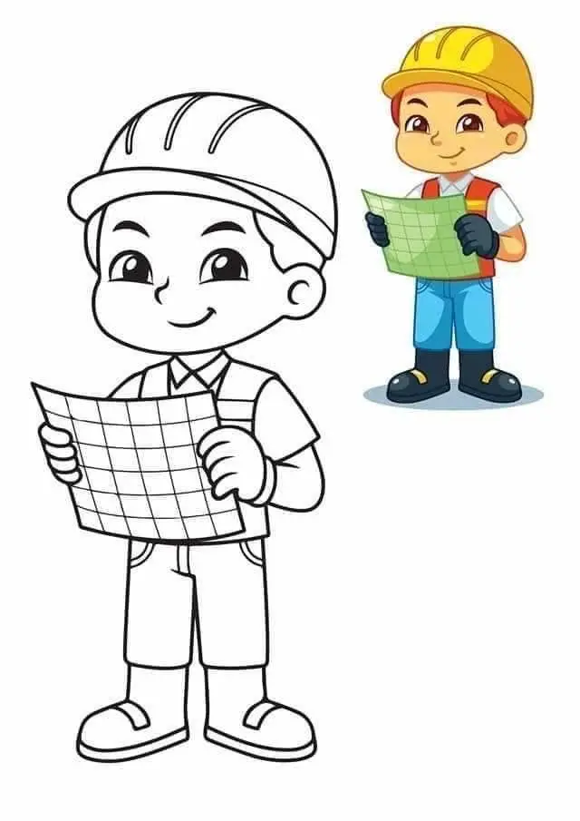 Tranh Tô Màu Nghề Nghiệp - Khám Phá Các Công Việc Hằng Ngày 68