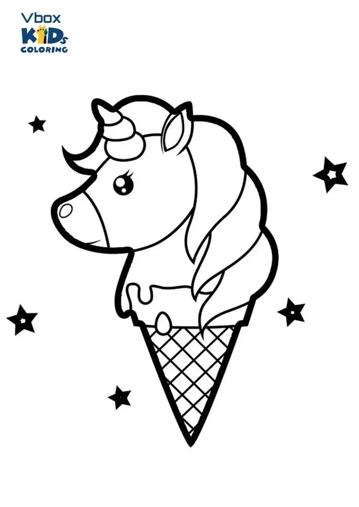 Tranh tô màu ngựa Pony dễ thương cho bé 15