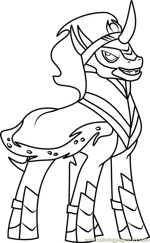 Tranh tô màu ngựa Pony dễ thương cho bé 50