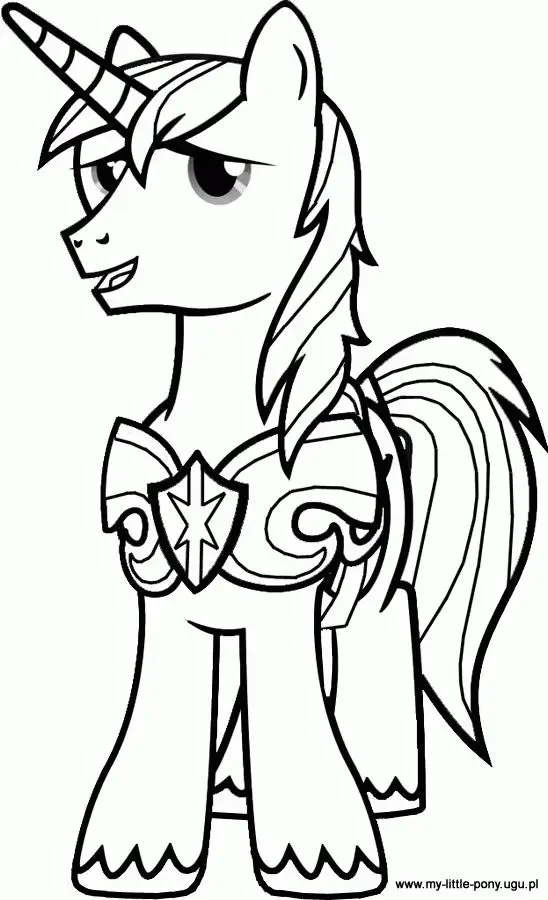 Tranh tô màu ngựa Pony dễ thương cho bé 54