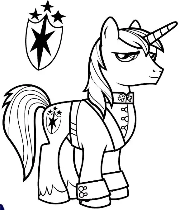 Tranh tô màu ngựa Pony dễ thương cho bé 62