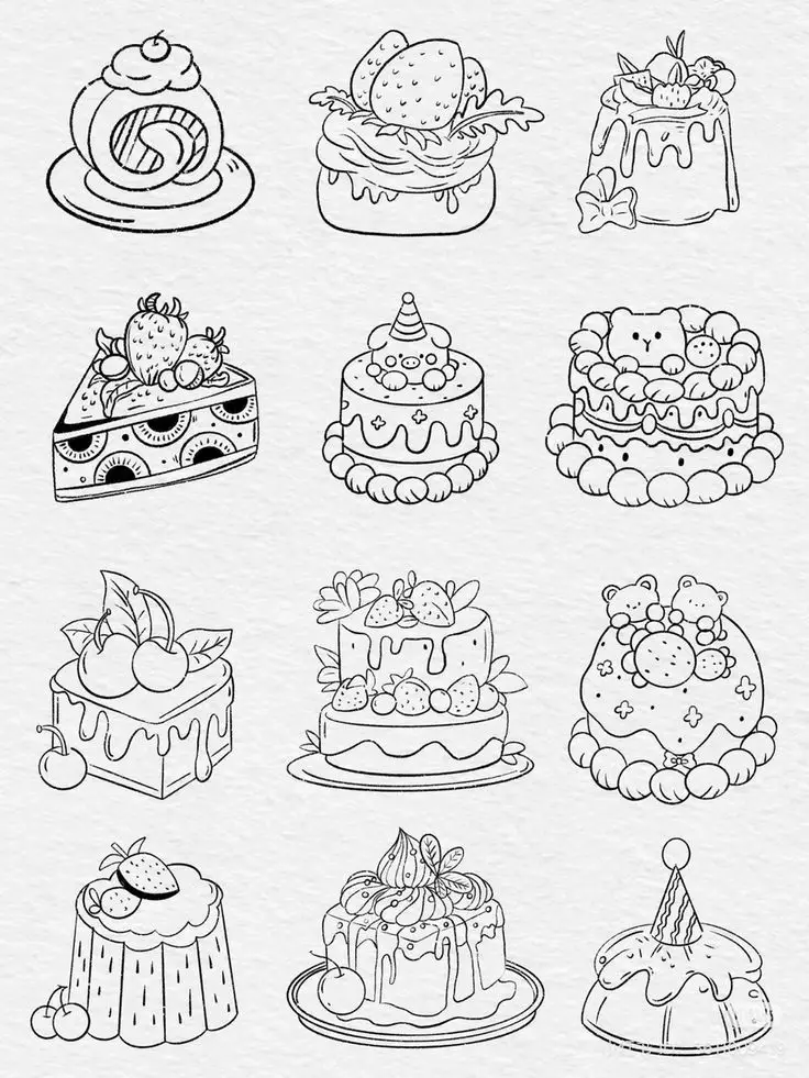 Tranh Tô Màu Đồ Ăn - Nghệ Thuật Tô Màu Ngon Miệng 6