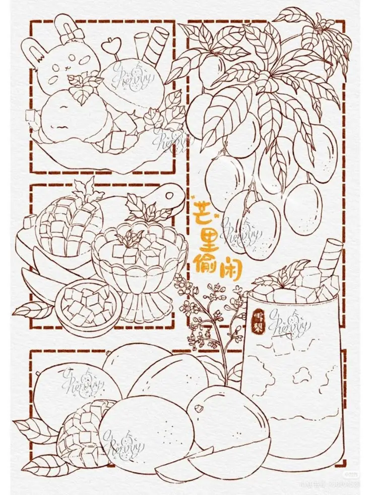 Tranh Tô Màu Đồ Ăn - Nghệ Thuật Tô Màu Ngon Miệng 15