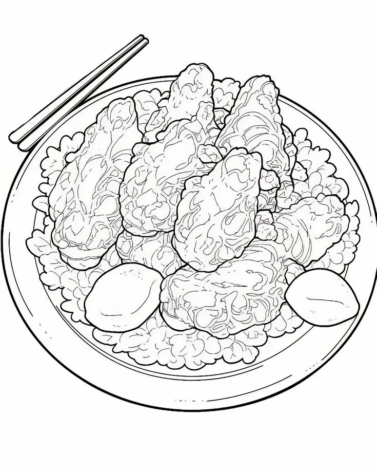 Tranh Tô Màu Đồ Ăn - Nghệ Thuật Tô Màu Ngon Miệng 26