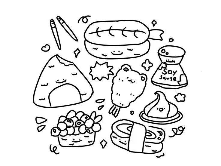 Tranh Tô Màu Đồ Ăn - Nghệ Thuật Tô Màu Ngon Miệng 30