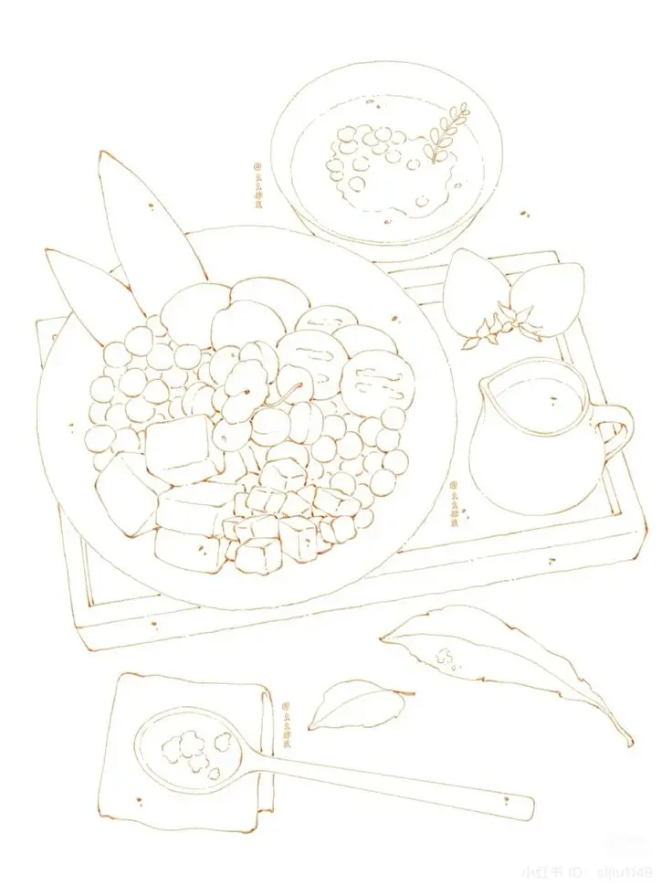 Tranh Tô Màu Đồ Ăn - Nghệ Thuật Tô Màu Ngon Miệng 59