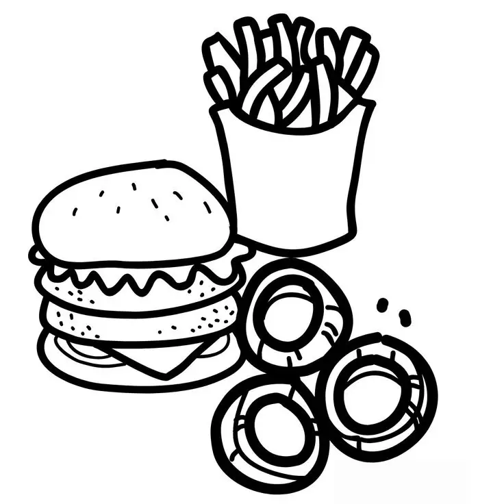 Tranh Tô Màu Đồ Ăn - Nghệ Thuật Tô Màu Ngon Miệng 73