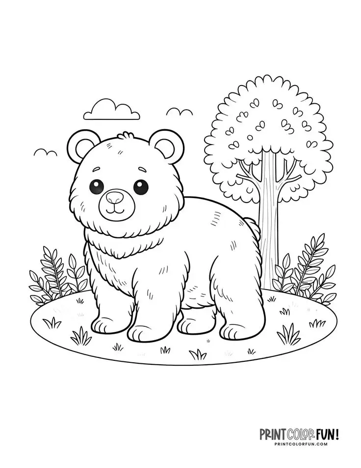 Tranh Tô Màu Động Vật Đáng Yêu 55