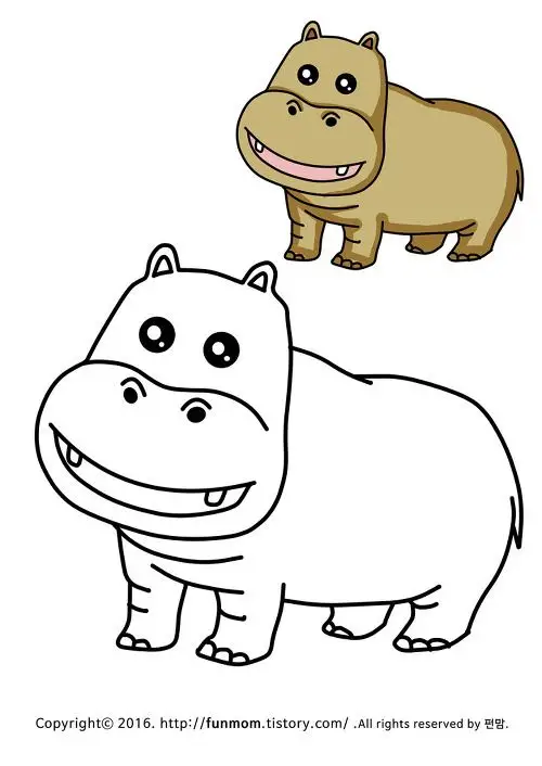 Tranh Tô Màu Động Vật Đáng Yêu 59