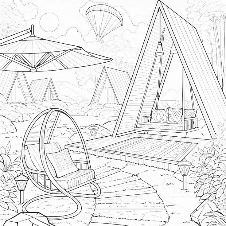 Tranh Tô Màu Phong Cảnh Giúp Giải Trí Cho Người Lớn 6