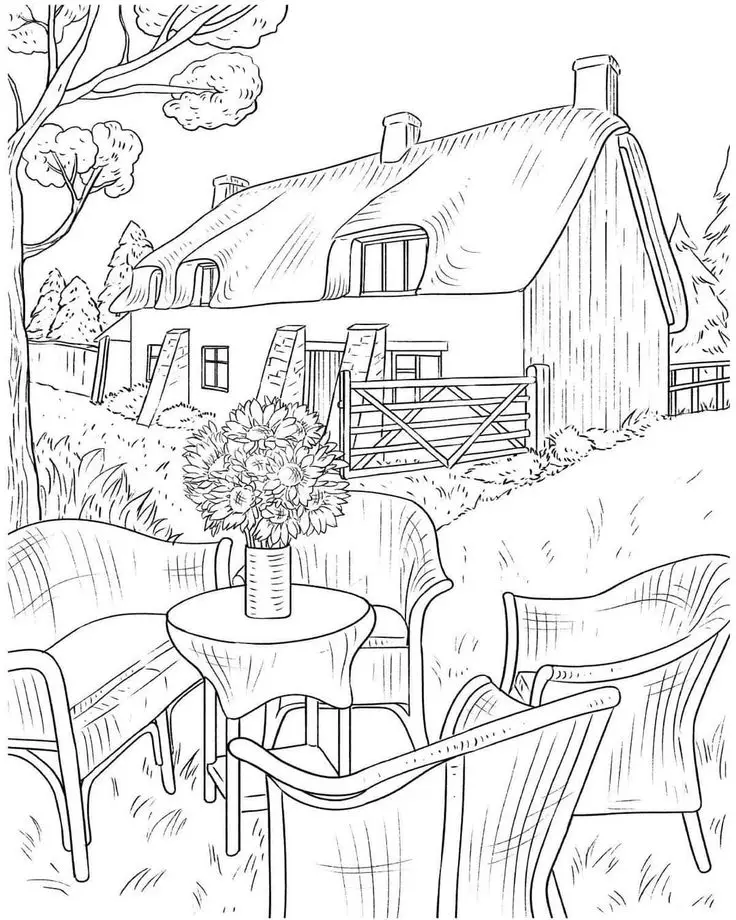 Tranh Tô Màu Phong Cảnh Giúp Giải Trí Cho Người Lớn 20