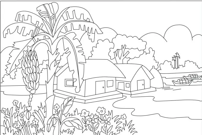 Tranh Tô Màu Phong Cảnh Giúp Giải Trí Cho Người Lớn 31