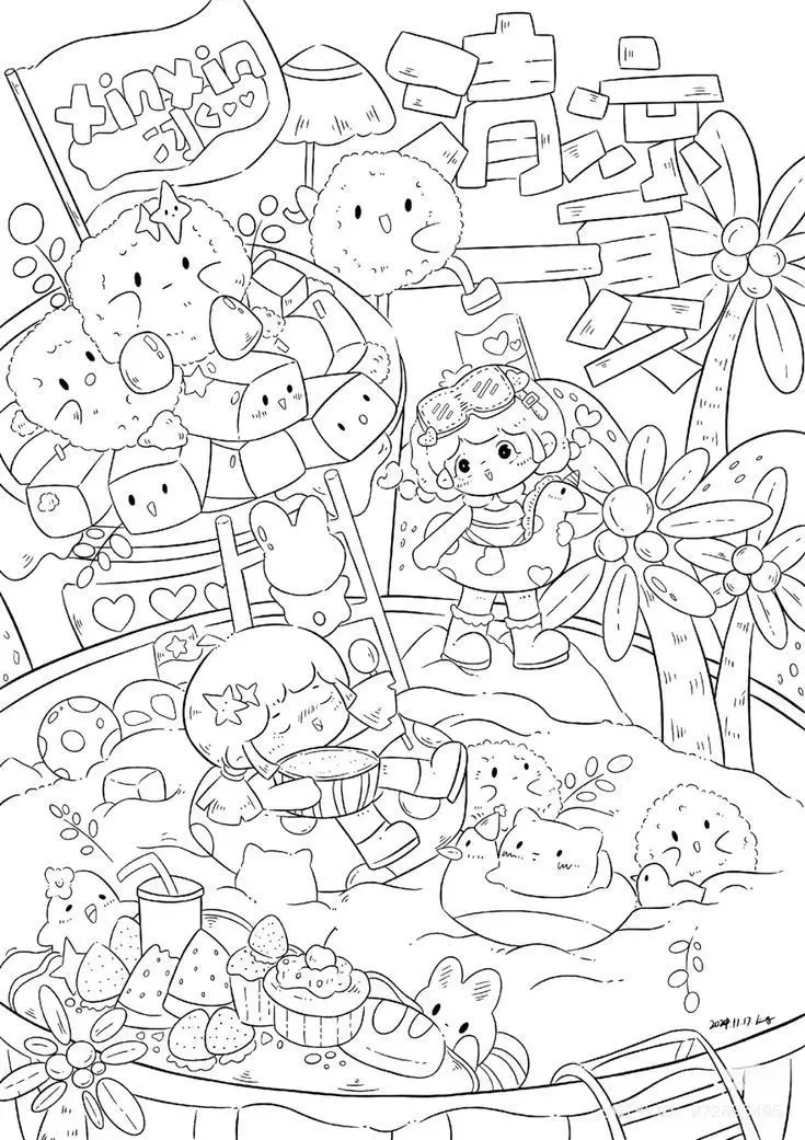 Tranh Tô Màu Phong Cảnh Giúp Giải Trí Cho Người Lớn 34