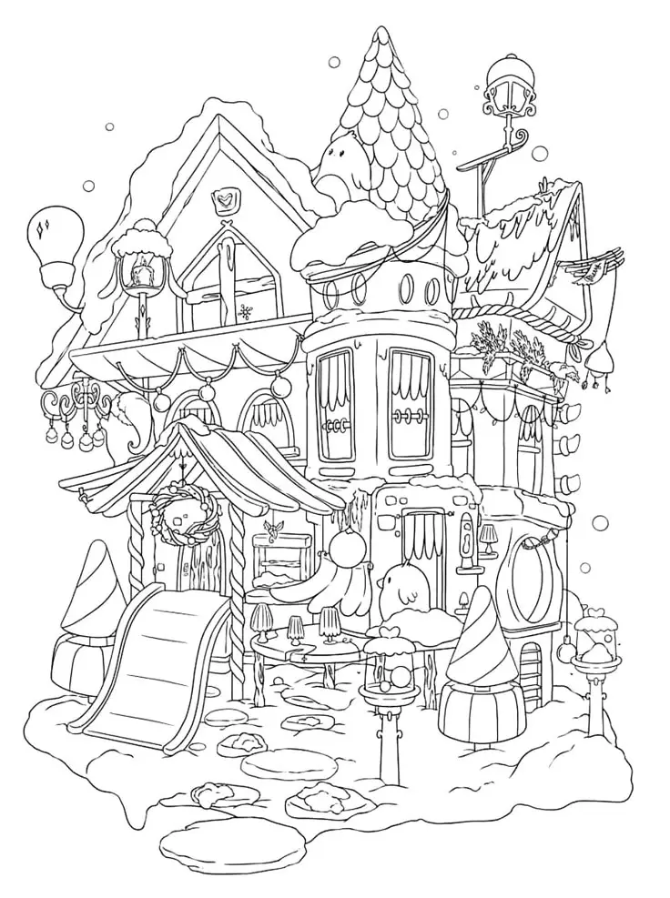 Tranh Tô Màu Phong Cảnh Giúp Giải Trí Cho Người Lớn 37