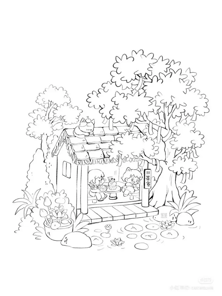 Tranh Tô Màu Phong Cảnh Giúp Giải Trí Cho Người Lớn 40