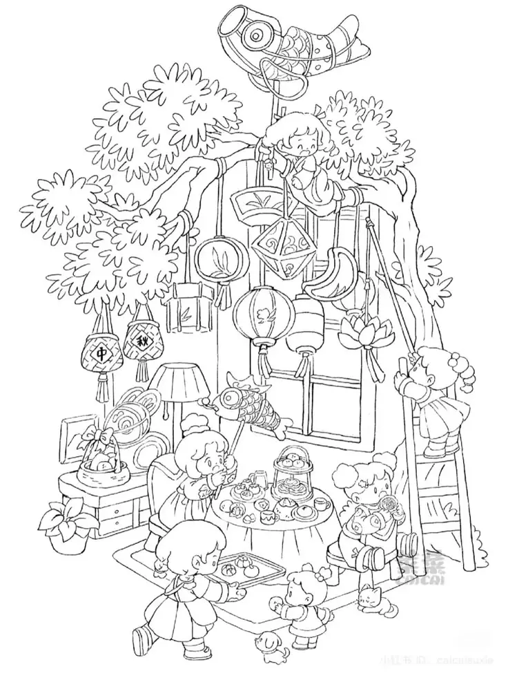 Tranh Tô Màu Phong Cảnh Giúp Giải Trí Cho Người Lớn 41