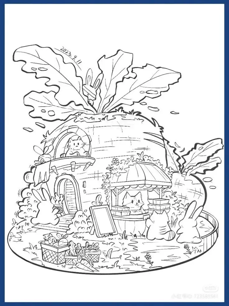 Tranh Tô Màu Phong Cảnh Giúp Giải Trí Cho Người Lớn 47