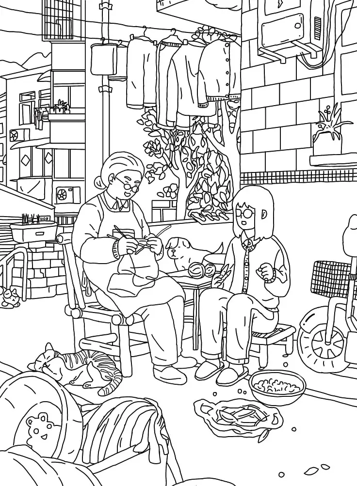 Tranh Tô Màu Phong Cảnh Giúp Giải Trí Cho Người Lớn 56