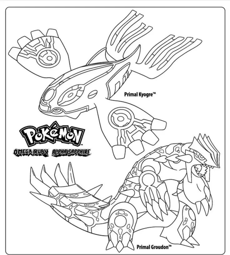 Tranh Tô Màu Pokémon Tiến Hóa Mega: 50 Hình Ảnh Hấp Dẫn 28