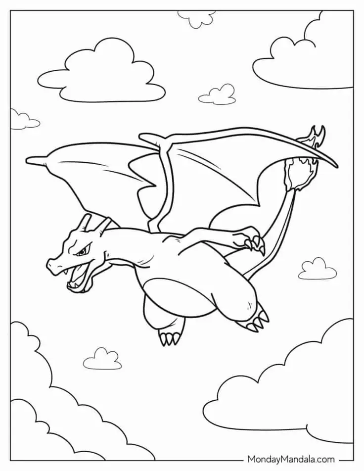 Tranh Tô Màu Pokémon Tiến Hóa Mega: 50 Hình Ảnh Hấp Dẫn 47